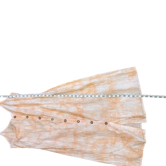 Roxy Wild Ties Midi Dress- Orange Tie Dye Cotton Sundress- Size Small - Picture 9 of 12